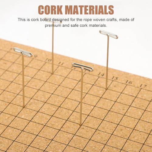 Tablero de corcho reutilizable para macramé que evita nudos desiguales 6