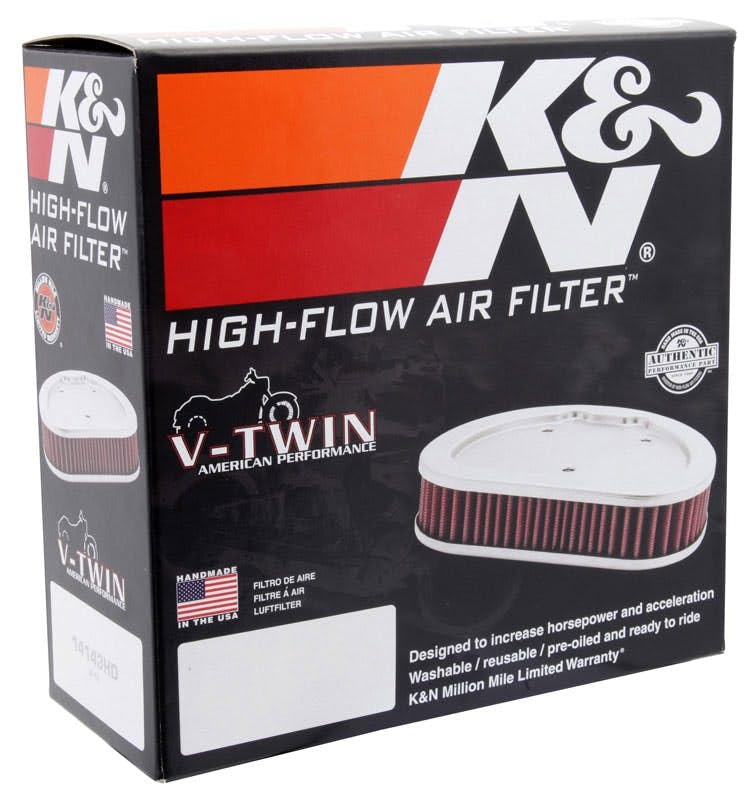 K&N E-3333 High Performance Replacement Air Filter - Washable & Reusable For Off-Road & High Altitude