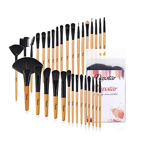 Daxstar Pinselset Makeup Professionelles 32pcs Foundation Make up Pinsel Set Premium Puderpinsel Lidschatten Kosmetikpinsel Blush Schminkpinsel Set Cover