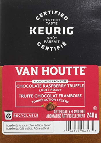 Van Houtte Raspberry Chocolate Truffle Coffee, K-Cup Portion Pack for Keurig Brewers (24 Count)