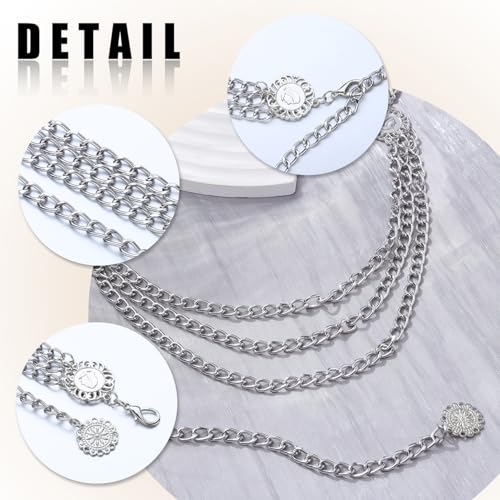 Eigso Metal Waist Belt for Women Western Jeans Belts for Woman Wrap Waists Chains Dress3