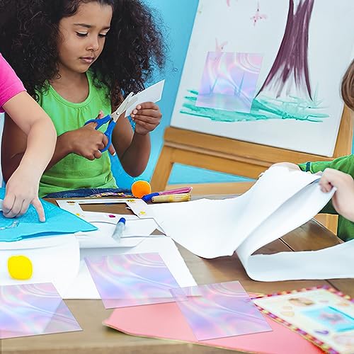 Prudiut 150 folhas de celofane iridescente de celofane para dia dos namorados, papel de celofane par