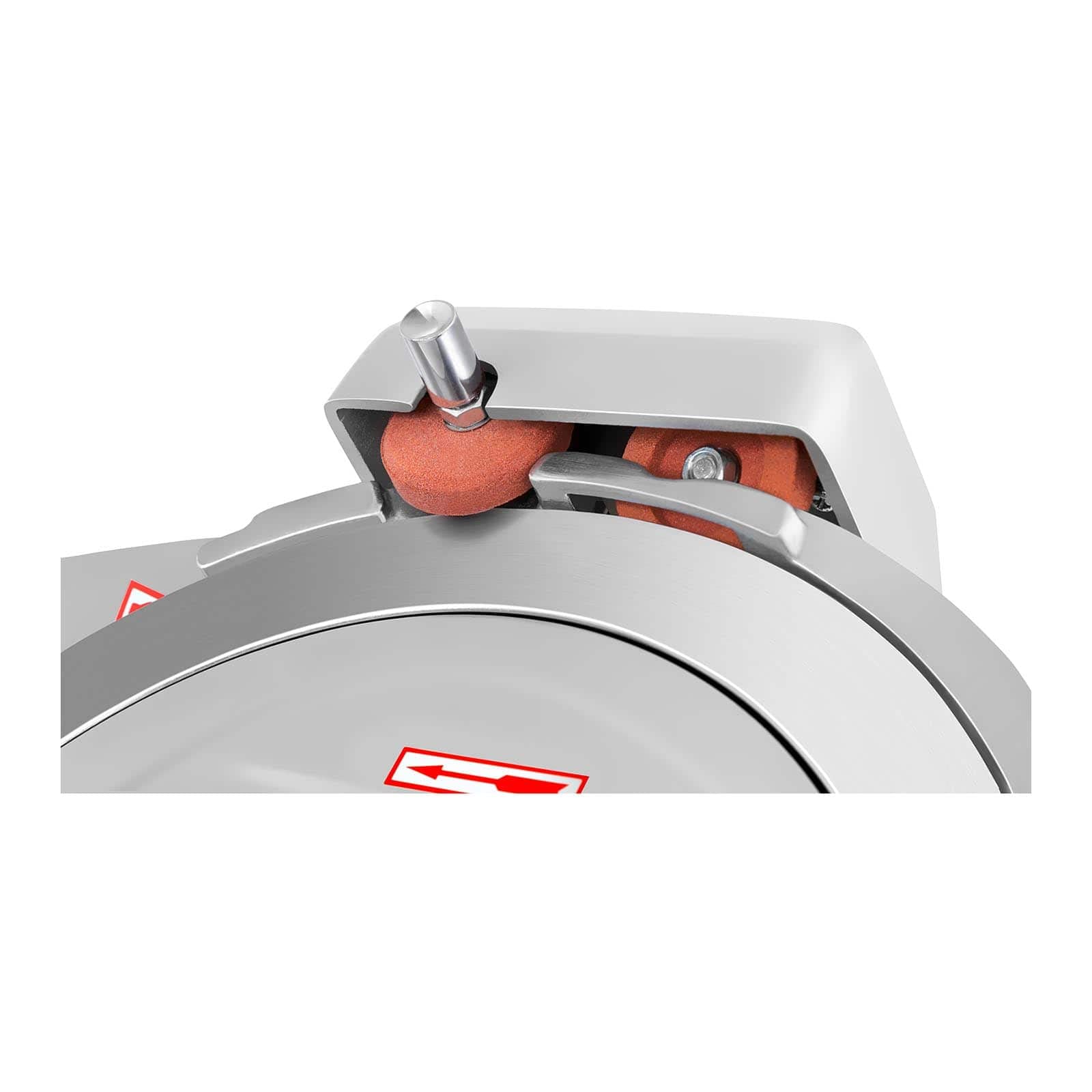 Royal Catering Cortafiambres Cortador De Fiambres Para Carnicería RCAM-300PRO (Cuchilla: Ø 300 mm, Corte hasta 15 mm, 280 W, Con afilador)