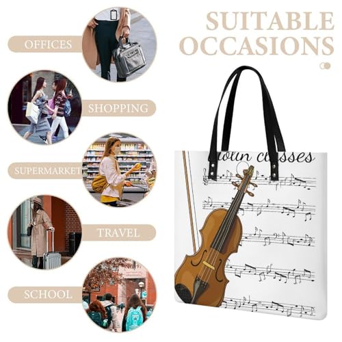 Violon sac à main grand cabas de voyage 39x39cm