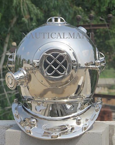 NAUTICALMART NIKIL Finish Mark V US Navy Scuba Diving DEEP SEA Divers Helmet