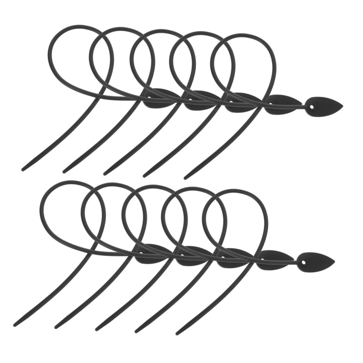 Toddmomy Correas De Silicona para Plantas Fijación Flexible para Jardín para Flores Y Vegetales Accesorios De Sujeción para Cultivos 20 Piezas X 4