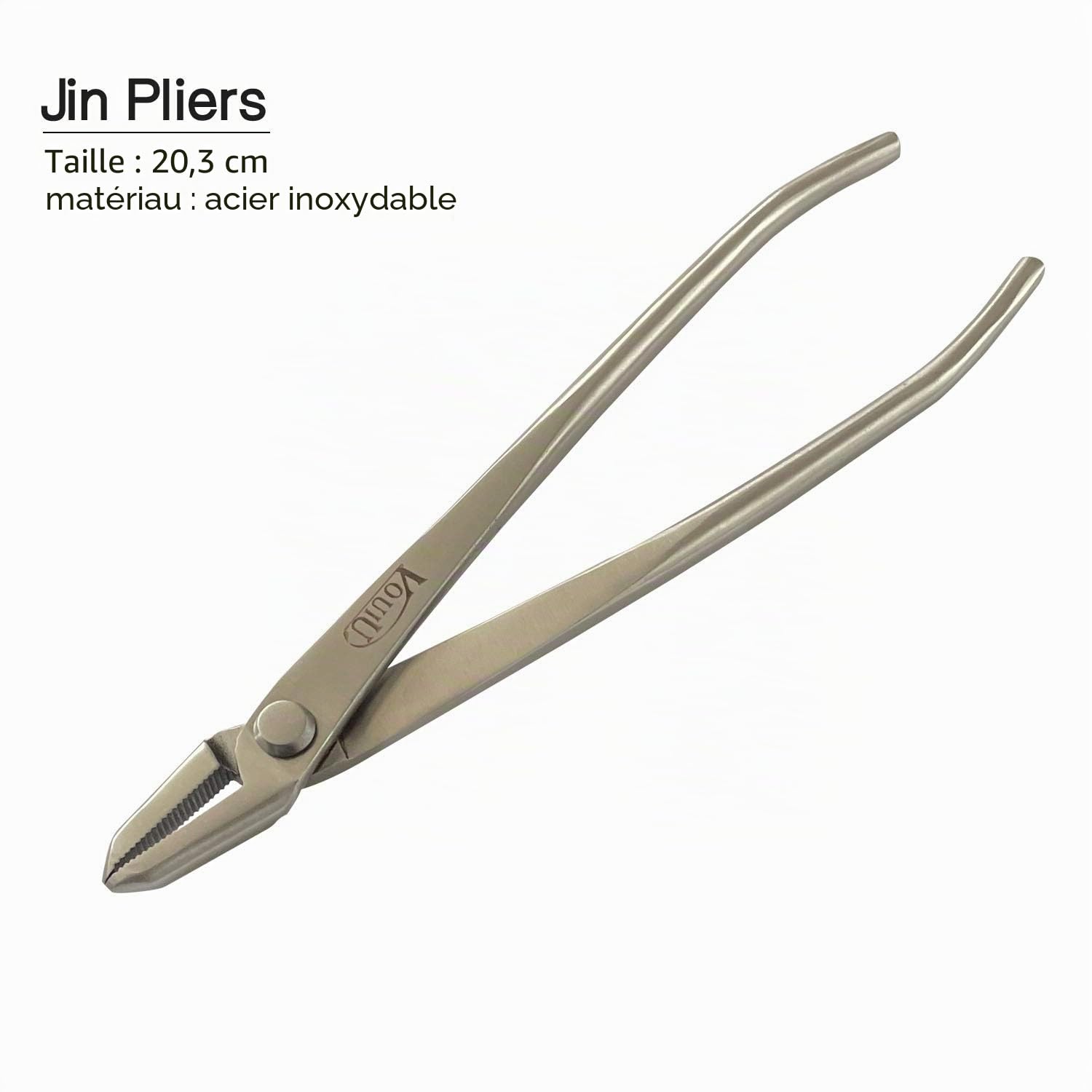 vouiu Lot de 6 outils pour bonsaï, coupe-boutons, coupe-tronc, sécateur concave, coupe-fil, pince à jin, ciseaux à bonsaï