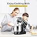 VIVOHOME Batidora Amasadora de 6L y 660W Robot de Cocina con 10 Velocidades Cabezal Inclinable Gancho Varillas Separador de Huevos Imagen de VIVOHOME Batidora Amasadora de 6L y 660W Robot de Cocina con 10 Velocidades Cabezal Inclinable Gancho Varillas Separador de Huevos