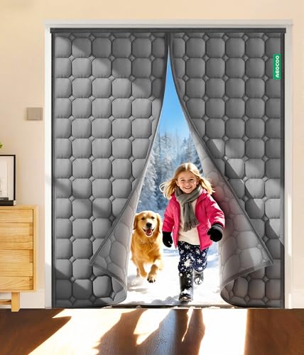 AEOCOO Thermal Insulated Magnetic Door Curtain (72x80)