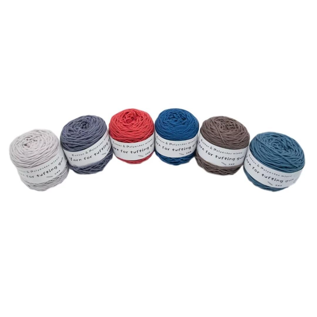 Dzianiny ręcznie robione, 6 x 95g kulek włóczki dziewiarskiej, 8 nitek, grubość 5 mm, 100m na ​​kulkę(I,458g/roll)