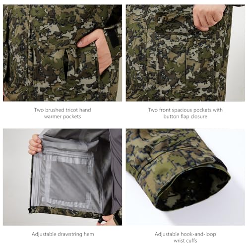 Image of BASSDASH Walker-LW Breathable Waterproof Fishing Hunting Wading Jackets with Silent Outer Fabric for Men Women
