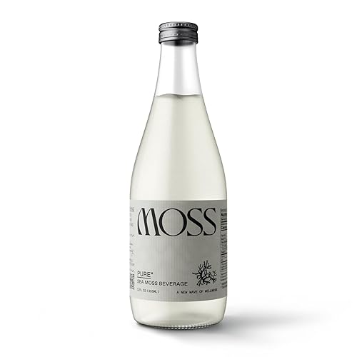 MOSS - Agua de musgo marino - 13,000 mg de musgo marino en una bebida funcional con agua de ósmosis inversa, minerales traza y electrolitos -