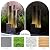 YZM Modern Outdoor Water Fountain Indoor Cascading Floor-Standing Fountains with Led Lights 2-Curved Column Garden Waterfall for Backyard Patio Porch Deck Home 39.76” H