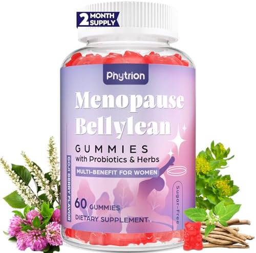 Menopause Supplements for Women, Sugar-Free, 16-in-1 Menopause Relief with Black Cohosh & Ashwagandha, 20 Billion CFU Probiotics, Hormone Harmony for Women, Night Sweats & Mood Swings, 60 Gummies