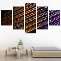SIGNWIN 5 Panel Canvas Wall Art Organic Arrangement Modern Artwork for Home Decorations Ready to Hang - 60