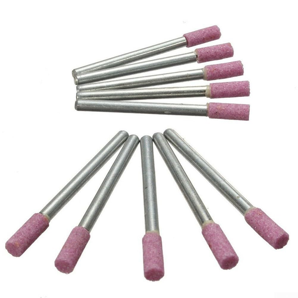 Kit di accessori per smerigliatrice rotante con 10 strumenti per lucidare e rettificare pietre in ceramica per metallo e finitura bordi
