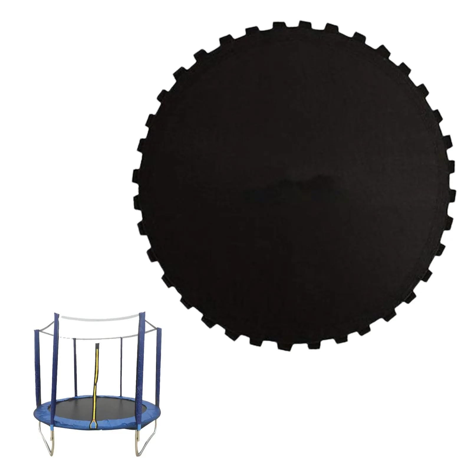 Trampolino Tappetino di sicurezza sostitutivo per trampolino Tappetino elastico per trampolino Tappetino da salto Coperture di protezione dei bordi Tappetino Tappetino per salto trampolino(65X45X13CM)