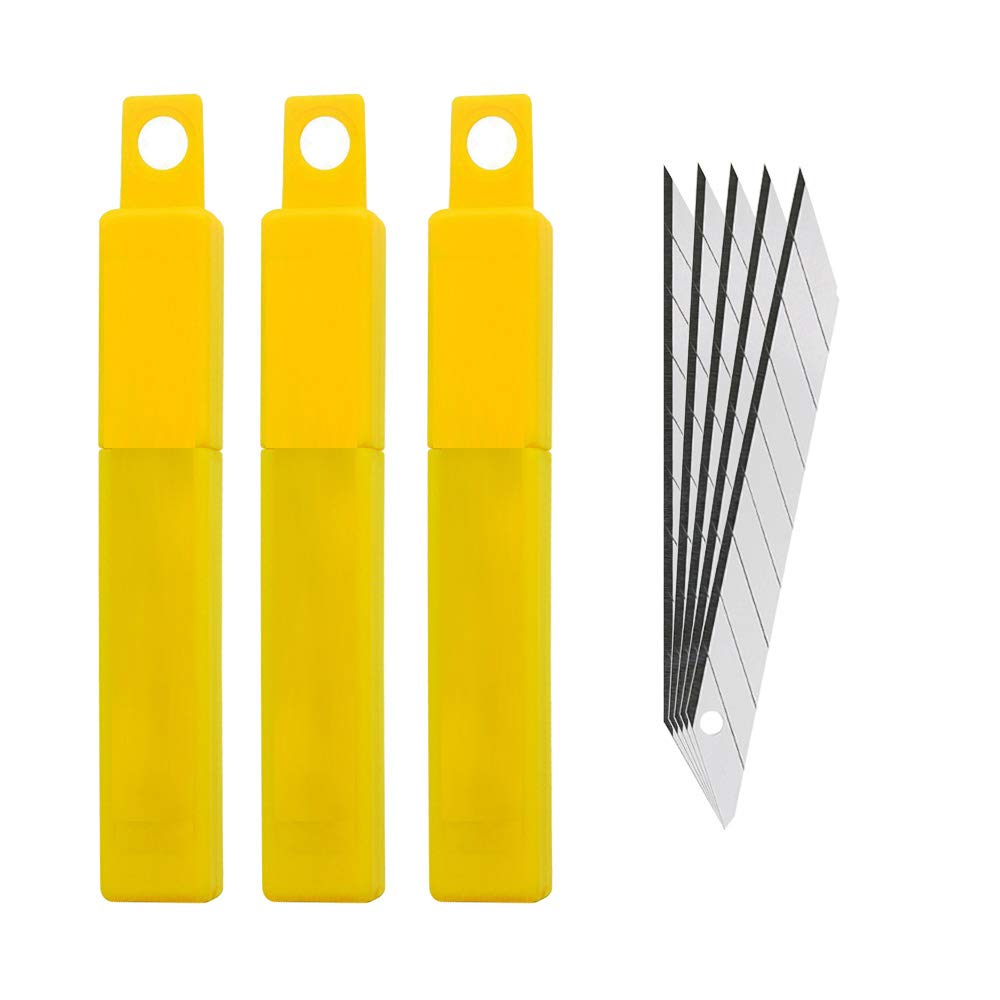 Gebildet 30 grados de acero al carbono Snap-Off Cuchillas de repuesto Cuchillo de corte automático de vinilo Tint Herramientas de mano de la película 30 piezas de paquete