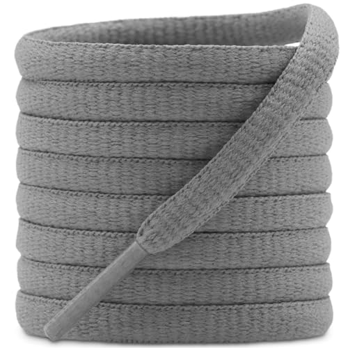 Image of DELELE 2Pair Oval Shoes laces 42 Colors Half Round 1 /4 inchAthletic ShoeLaces for Sport /Running Shoes Shoe Strings