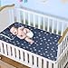 Snowflake Dark Blue Cooling Baby Bed Mattress 28