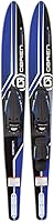 O'Brien Celebrity 68" Adult Combo Waterskis Blue - Versatile for Beginners to Experts, X-7 Bindings, Easy Deep Water Starts