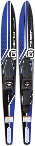 O'Brien Deportes acuáticos para adultos, combo de esquí para celebridades para principiantes y más, 68 pulgadas, azul