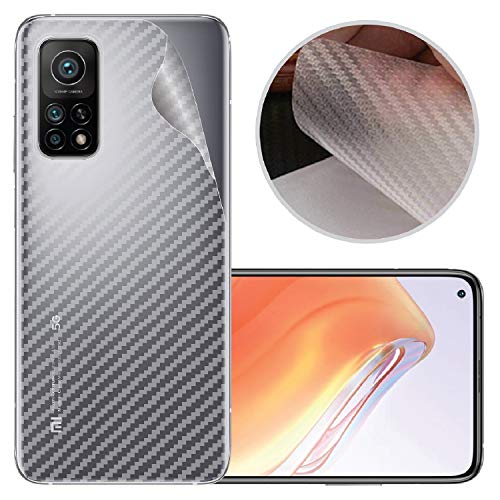 Image of Compatible with Redmi 10T (5G) Back Screen Protective Film Carbon Fiber Skin Transparent Screen Guard Sticker