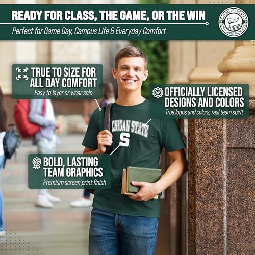 Image of NCAA Gameday Cotton T-Shirt for Men and Women | Officially Licensed NCAA Tee - Preshrunk Ring-Spun Cotton - Screen-Printed Team Logo