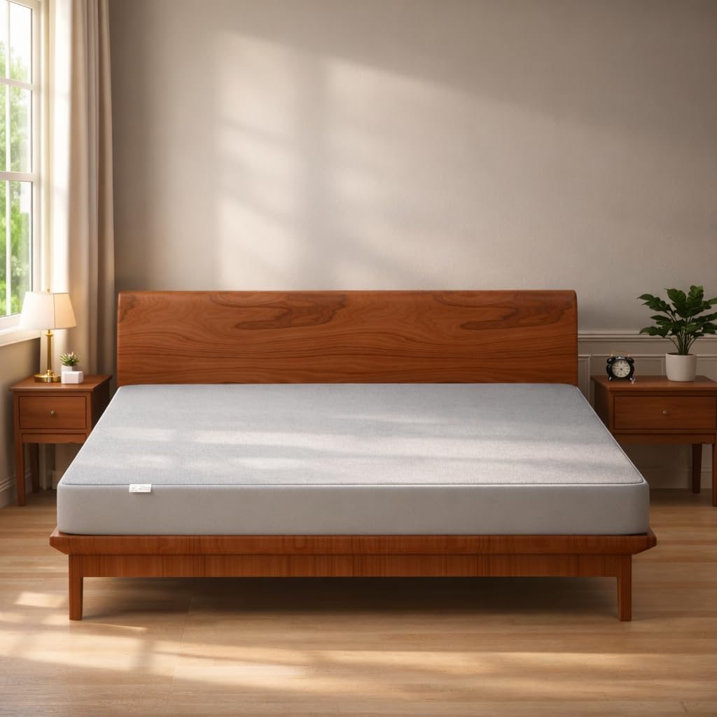 MY ARMOR Waterproof Mattress Protector King Size, 78x72, 6.5x6 feet, Double Bed Protector Sheet Cover, Breathable and Hypoallergenic Ultra Soft Fitted Terry Cotton Feel Fabric, Elastic Skirting, Grey