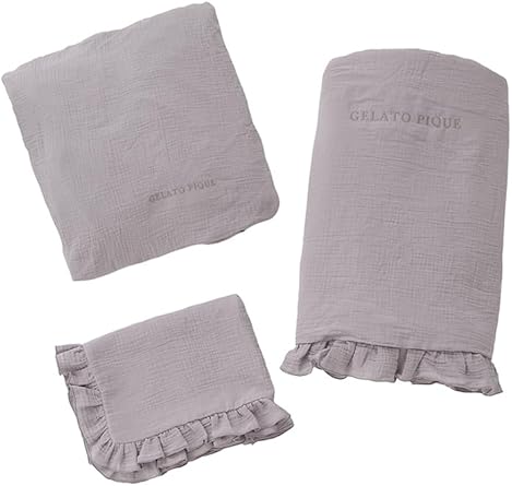 Amazon.co.jp: [ジェラート ピケ] 【Sleep】ダブルガーゼフリル3点