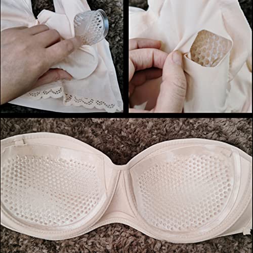 Mxhua Breathable Silicone Bra Inserts Bikini Swimsuit Bra Pads Push Up Enhancer For Women #TOP5