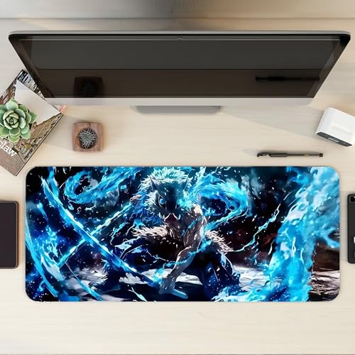 Image of XL Extended Gaming Mouse Pad | XXL Large Desk Mat 60x30cm for Laptop & PC | Non-Slip Rubber Base, Waterproof, Durable & Smooth Surface | Office, Gaming & Study, asthetic