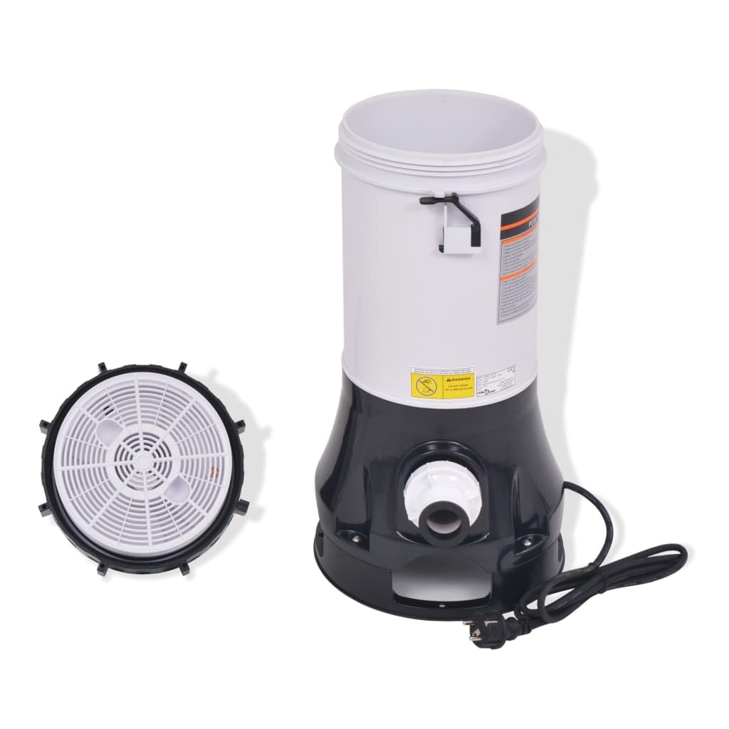Pompa filtrante per piscina da 185 W con portata di 4,4 m³/h per acqua pulita, serbatoio durevole e resistente alla corrosione, include 100 sfere filtranti, adatta per piscina, vasca