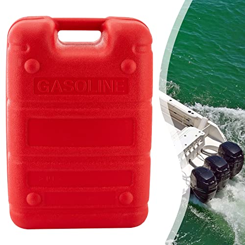 Boat Fuel Tank, 6 Gallon- 24L Boat Gas Tank, Portable Outboard Marine Portable Fueling Tank Plastic Tank W/Connector #TOP4