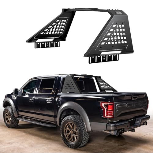 Image of Sport Roll Bar with Molle Panels for Pickup Truck | F-150, F-250, F-350, Silverado Sierra Ram 1500 2500, Tundra, Titan XD | No Drilling Complete Bolt-On Installation