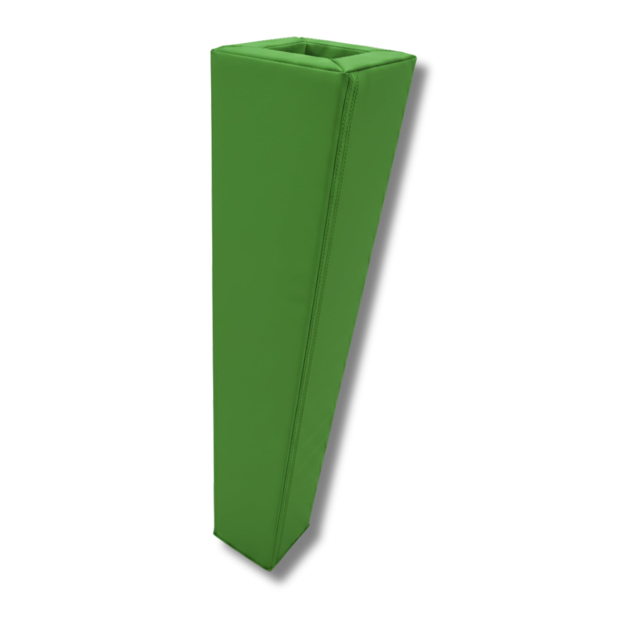 Safety-Pads - Green Square Foam Pole Pad - 15x150cm - Football, Rugby & Basketball - Impact Protection - Garage, Car Park & Playground