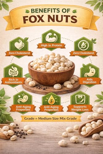 Image of MEEWA MAKHANA 1 KG | PACK OF 4 X 250 GRAMS | PURE HANDPICKED 4 SUTA GRADE | REUSABLE ZIP LOCK POUCH PACK| BEST FOR FASTING | PESTICIDE FREE | FOXNUT | MAKHANE