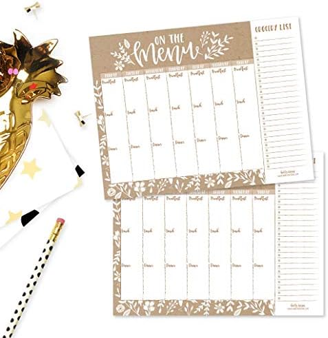 Rustic Weekly Meal Planning Calendar Grocery Shopping List Magnet Pad for Fridge, Magnetic Family Pantry Food Menu Board Organizer, Week Diet Prep Planner Tools Refrigerator What to Eat Dinner Notepad 3 Rustic Weekly Meal Planning Calendar Grocery Shopping List Magnet Pad for Fridge, Magnetic Family Pantry Food Menu Board Organizer, Week Diet Prep Planner Tools Refrigerator What to Eat Dinner Notepad