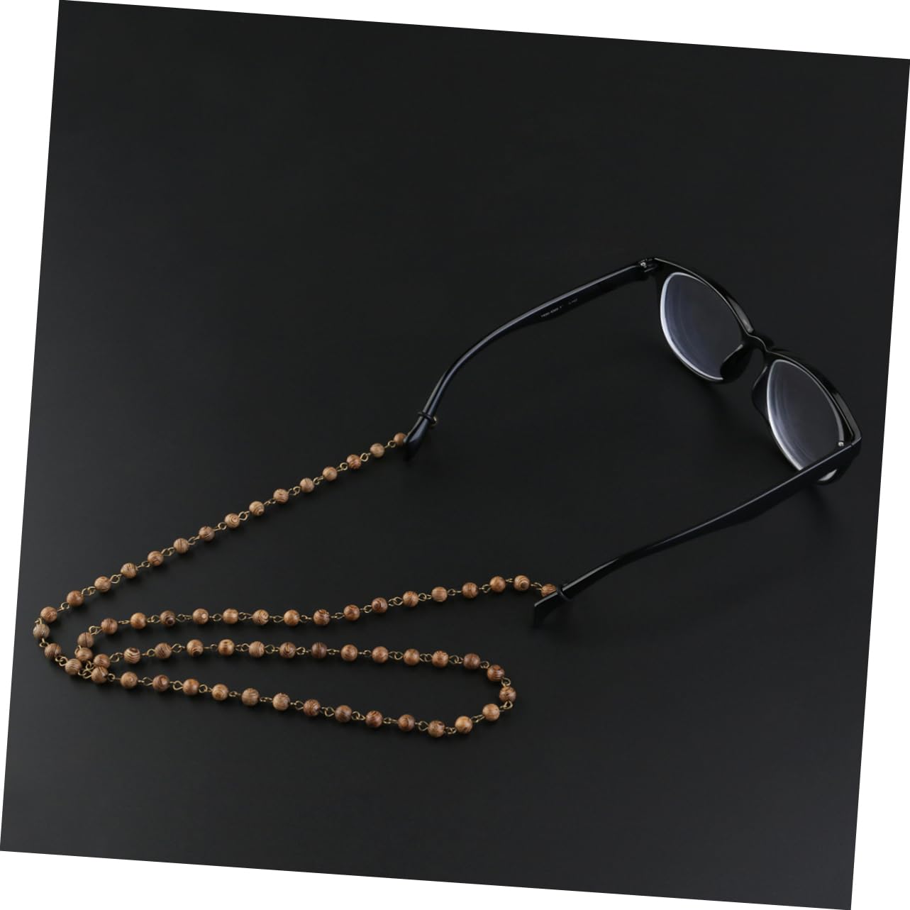 2stücke Wood Eyeglasses Kette Aus Natürlichem Hartholz Handgefertigter Brillenhalter Mit Perlen Stilvolle Brillenkette Für Damen Und Herren Für Sonnenbrillen Und Lesebrillen