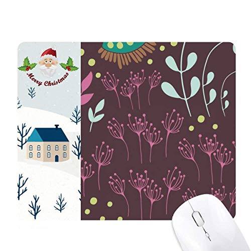 Tapis de souris fleur sombre grand confort pour bureau de Noël