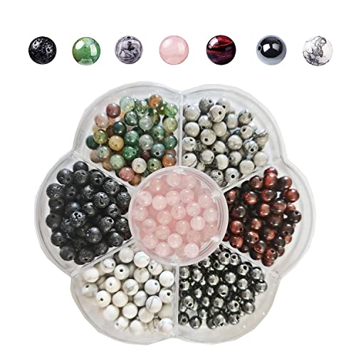 350pcs 4mm Natural Stone Beads Crystal Bracelet Jewelry Making Kit