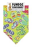 Flip Flop Fun Dog Bandana (One Size Fits Most for Medium to Large Dogs)