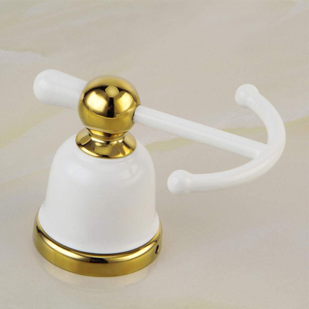 Selbstklebende Haken, Kleiderhaken, Copper Coat Robe Clothes Hook For Doors With Concealed Nail Installation Gold One Size