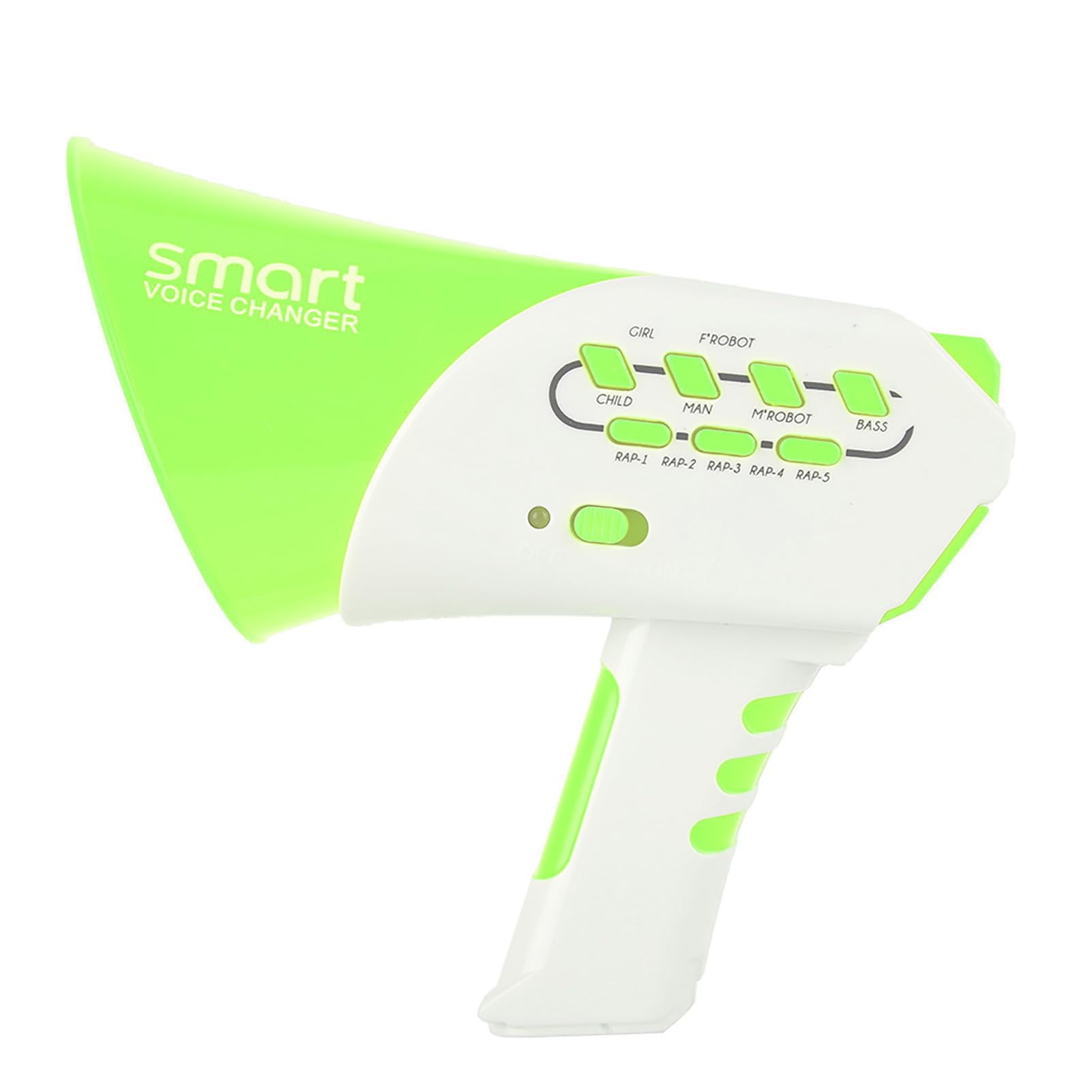 Kids Voice Changer Toy, Multi Voice Changing Loudspeaker Toy Megaphone Amplifier Toy with Different Voice Modifiers, Handheld Horn Role Cosplay Toy Funny Prank Toy for Halloween Party(Green)