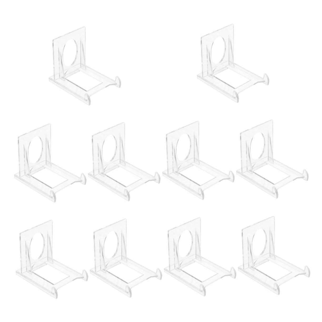 SOLUSTRE Adjustable Acrylic Stands 10pcs Small Picture Stand for Home Retail Display Rack Sturdy Portable Organizer