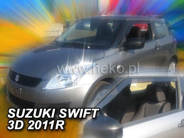 Front Heko Wind Deflectors For Suzuki Swift 4, 2010 Onwards, 3 - View #3