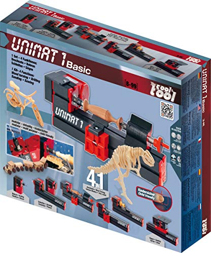 The Cool Tool UNIMAT 1 Basic - 4in1 Holzwerkstatt für Kinder ab 8 Jahren -...