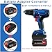 JFQWLE Adapter for Bauer to Bosch 18V Lithium-Ion Cordless Tool, Compatible with Bauer 20V Max Hyper Li-ion Battery Convert to Bosch 18V Lithium Battery (Adapter Only)
