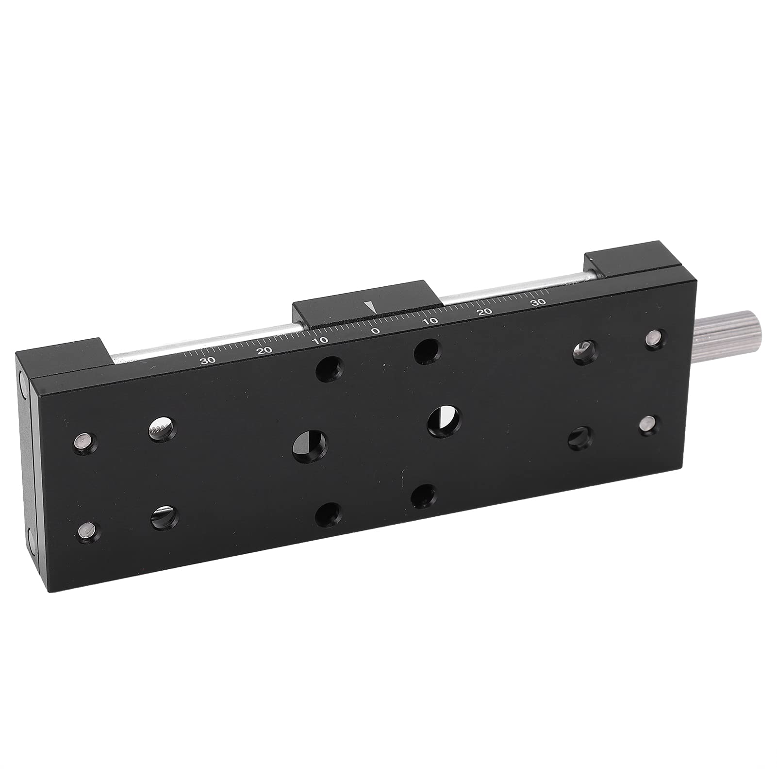 SP40A - Mesa deslizante DB65, eje X - Perilla manual de ajuste fino, plataforma de corte de aleación de aluminio, guía en de milano de 65 mm de carrera para microscopios e