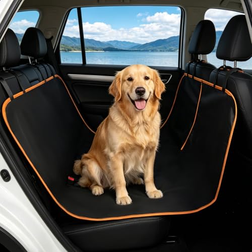 AUYAO Housse de Siège pour Chien, Protection Siège Voiture Chien, Protege Banquette Arriere Antidérapant et Imperméable, Protection Coffre Universelle...